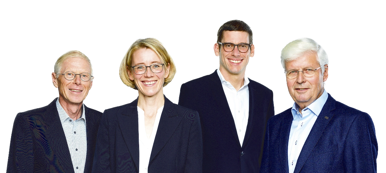 Erwin Grüter, Dr. Christoph Meier, Judith Erni Lüscher, Martin Grab